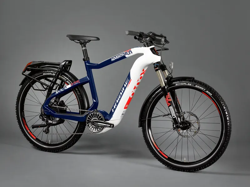Haibike Xduro Adventr 5.0 Mens Electric Mountain Bike in White-1